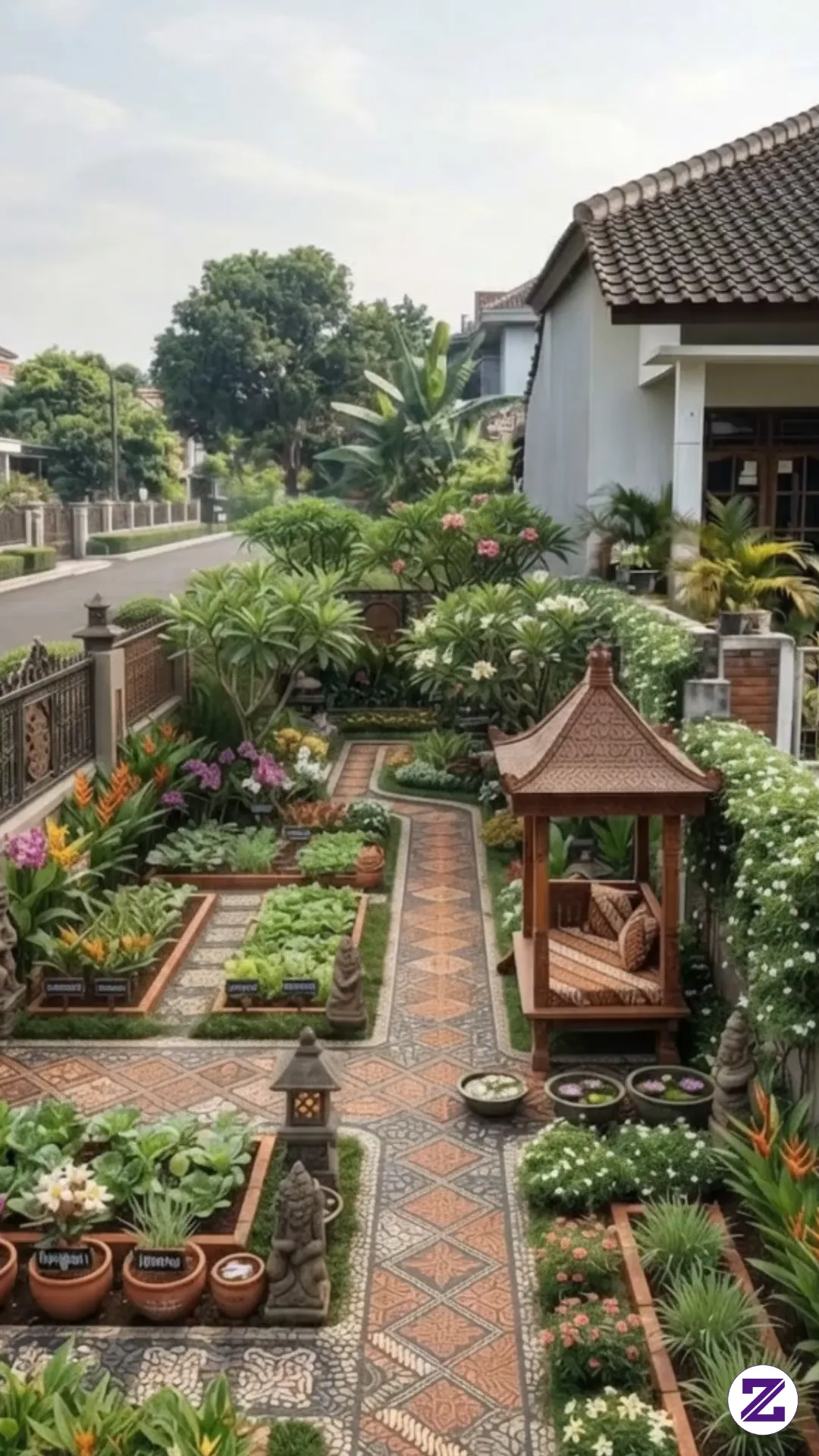 Mengubah Halaman Kosong Menjadi Taman Ala Keraton