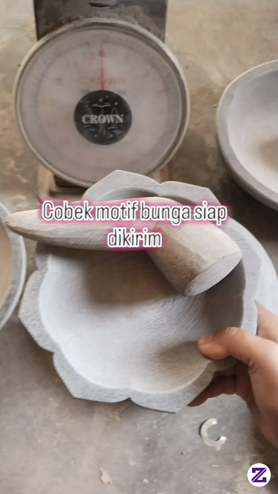 Cobek Batu Asli 100%