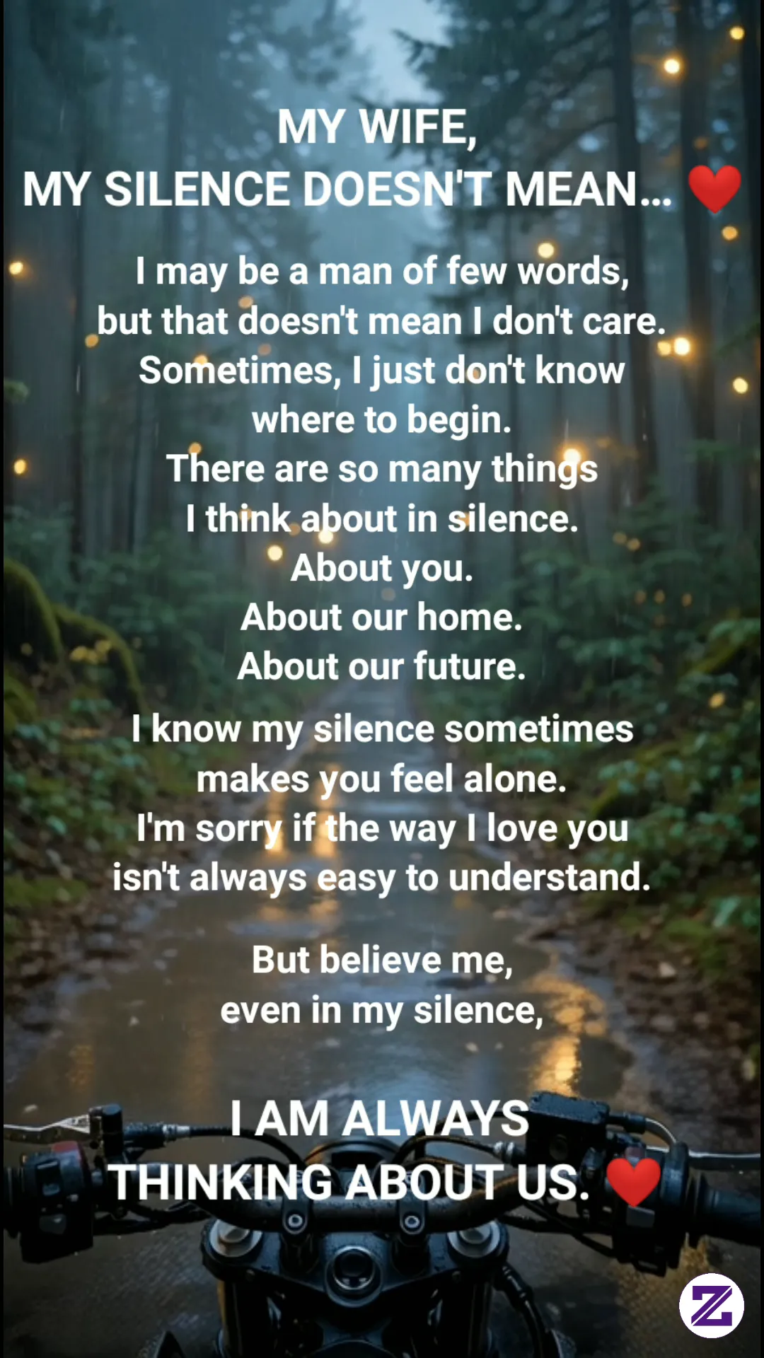 HER HUSBAND'S SILENCE MAY HIDE A THOUSAND THOUGHTS... ❤️**