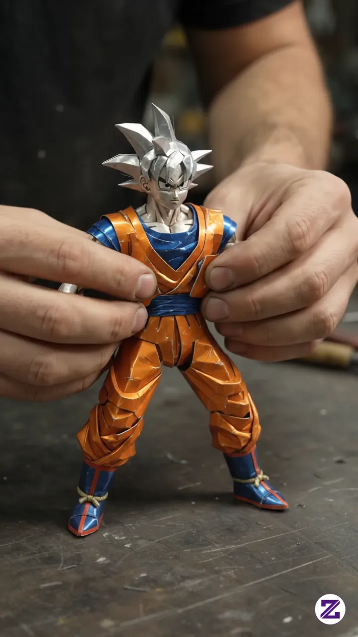Turning An Aluminum Can Into GOKU! 😱⚡