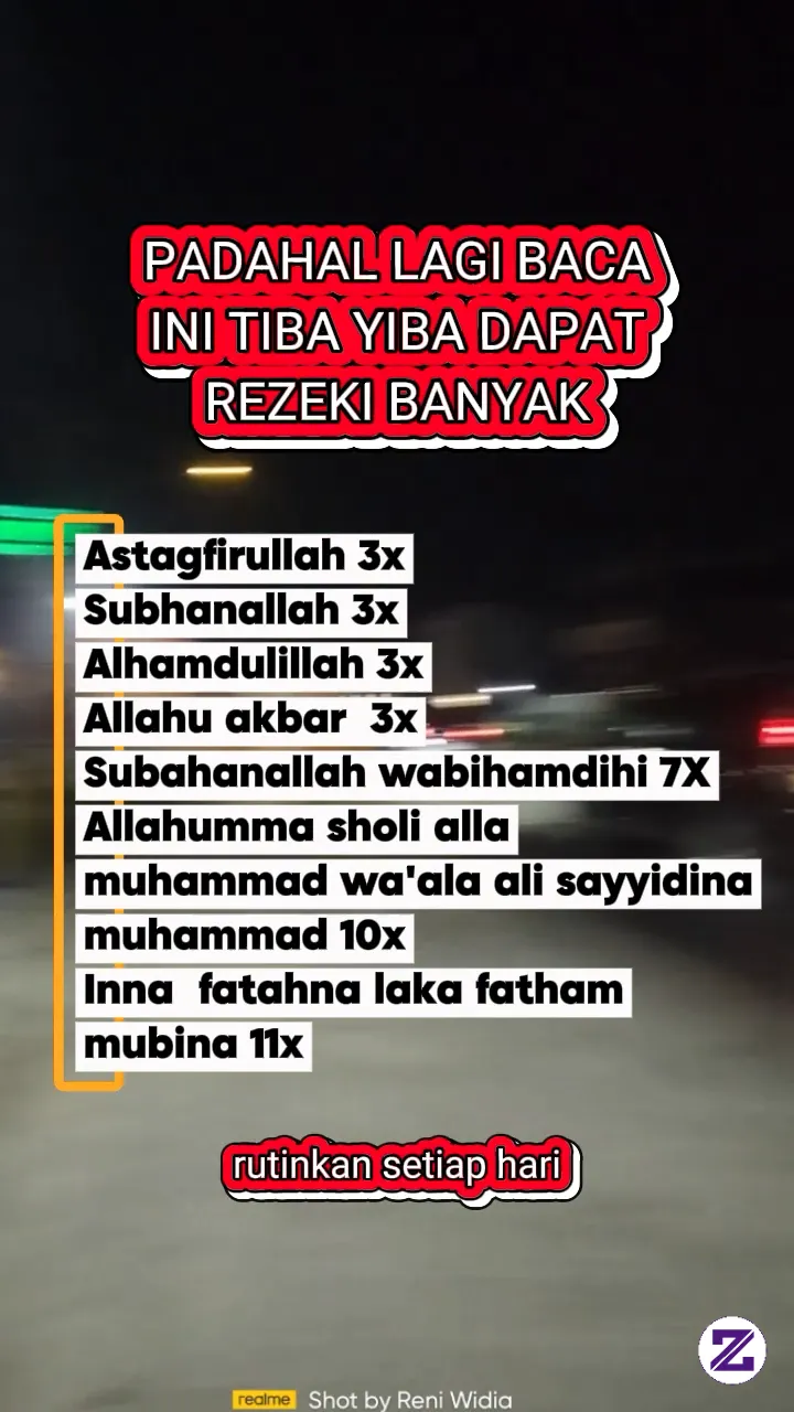 BACA Tulisan Di Video Sampai Habis InsyaAllah Rezekimu Akan Lancar.