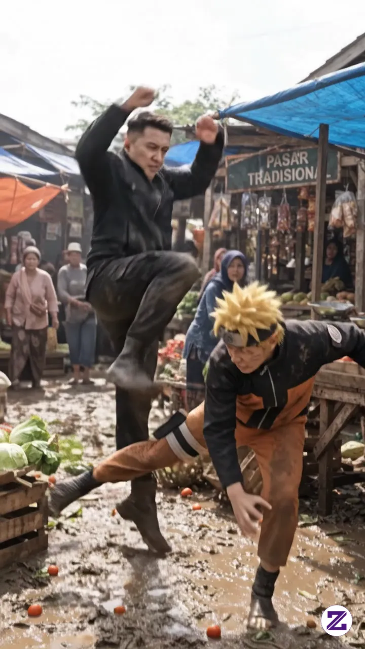 Video Pertarungan Saya Berkelahi Dengan Naruto Di Pasar