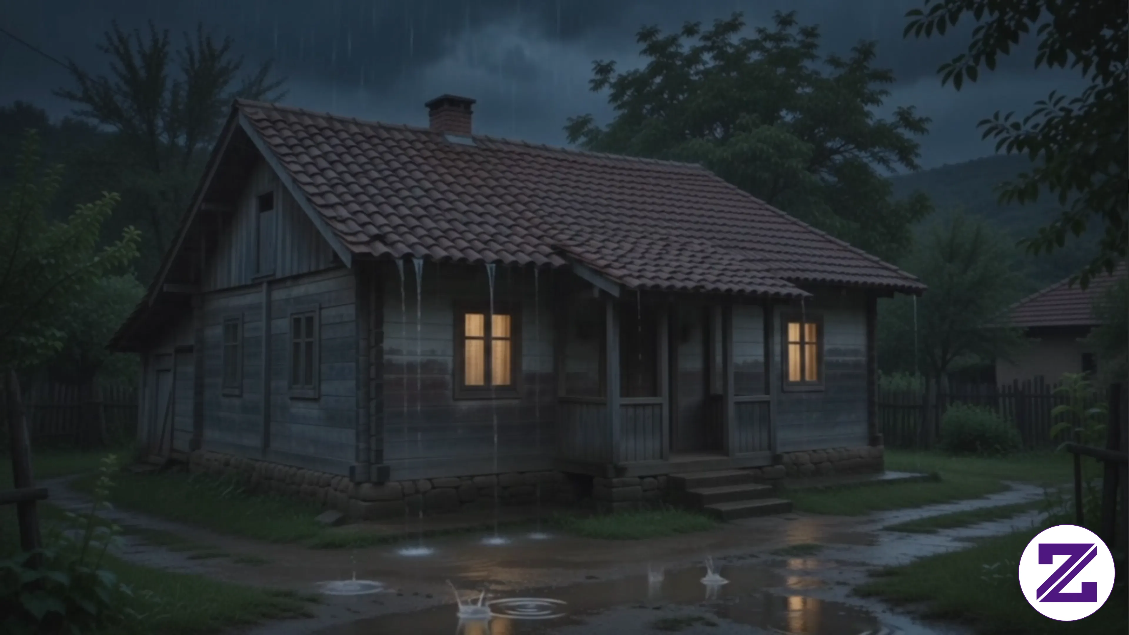 It Rains In The Village Quiet D Warm