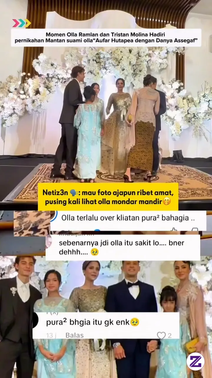 Olla Ramlan Datang Kepernikahan Mantan Suami Nya