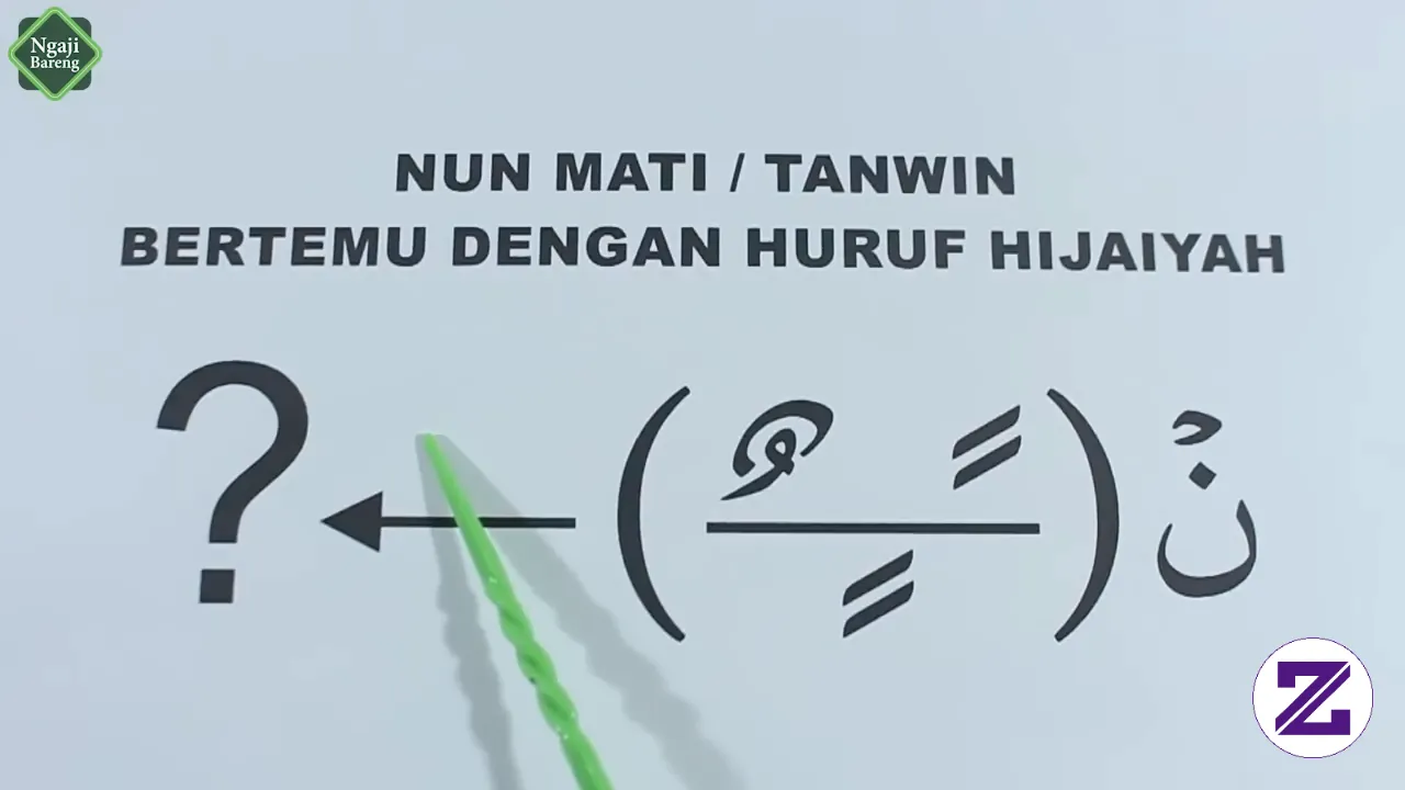 Hukum Bacaan Huruf Hijaiyah