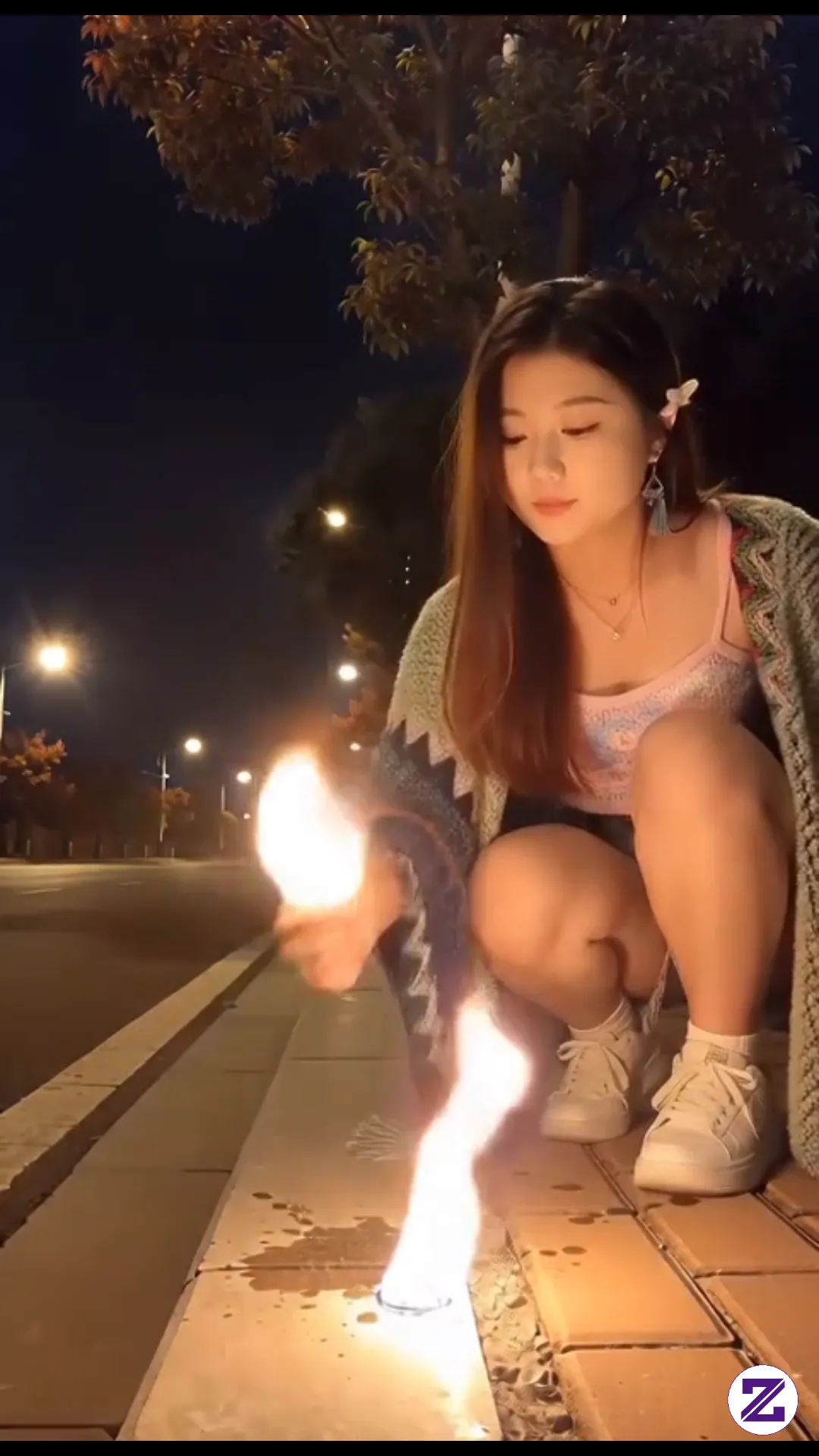 A Captivating Performance By A Young Woman