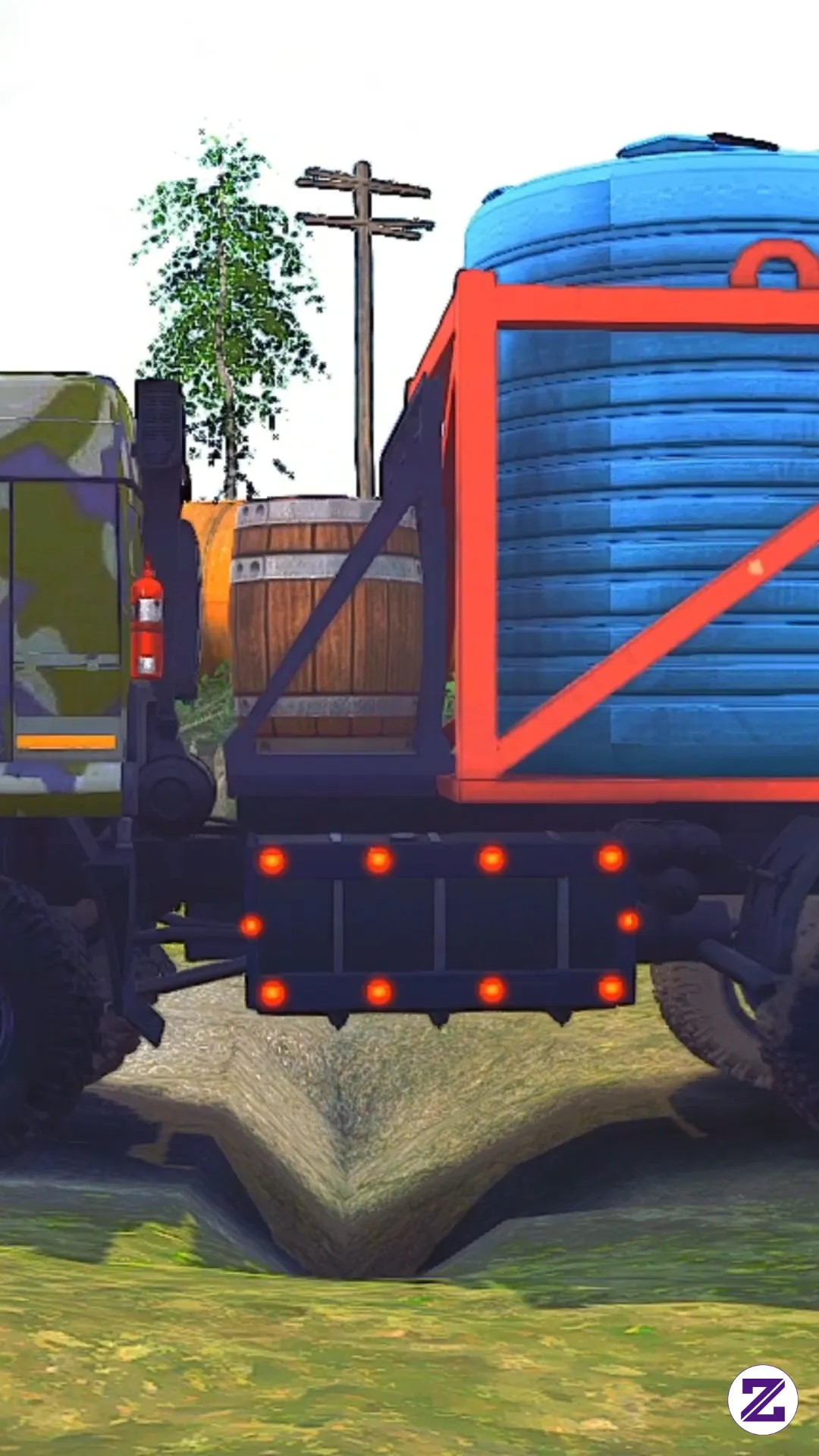 A Big Truck Carrying Long Logs 🚛🌲