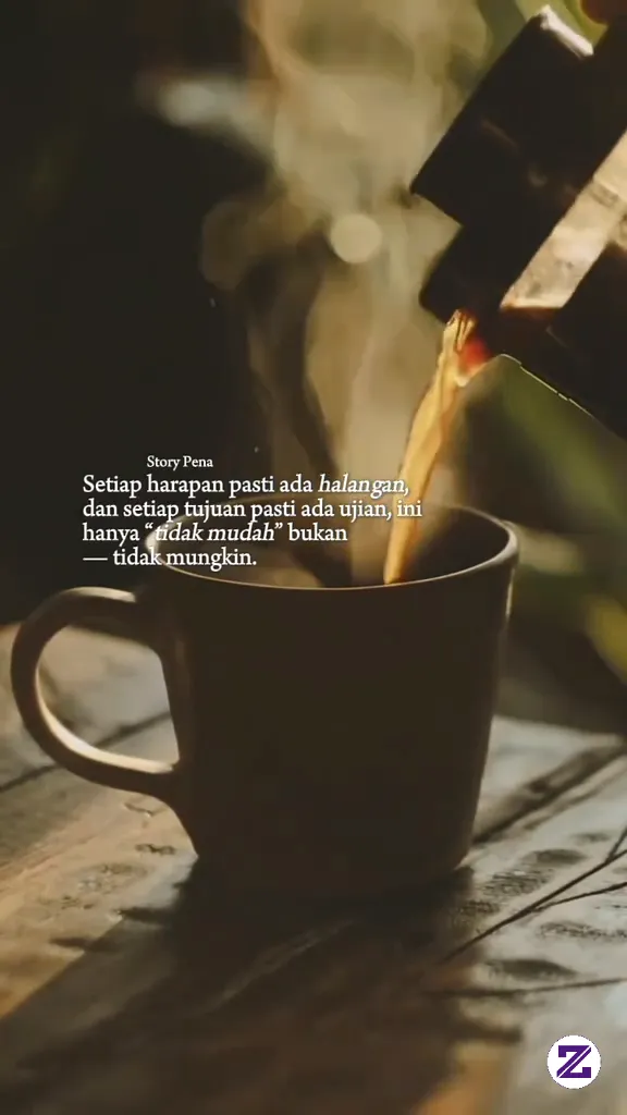 Secangkir Sabar Seduh Harapan Pelan-pelan..