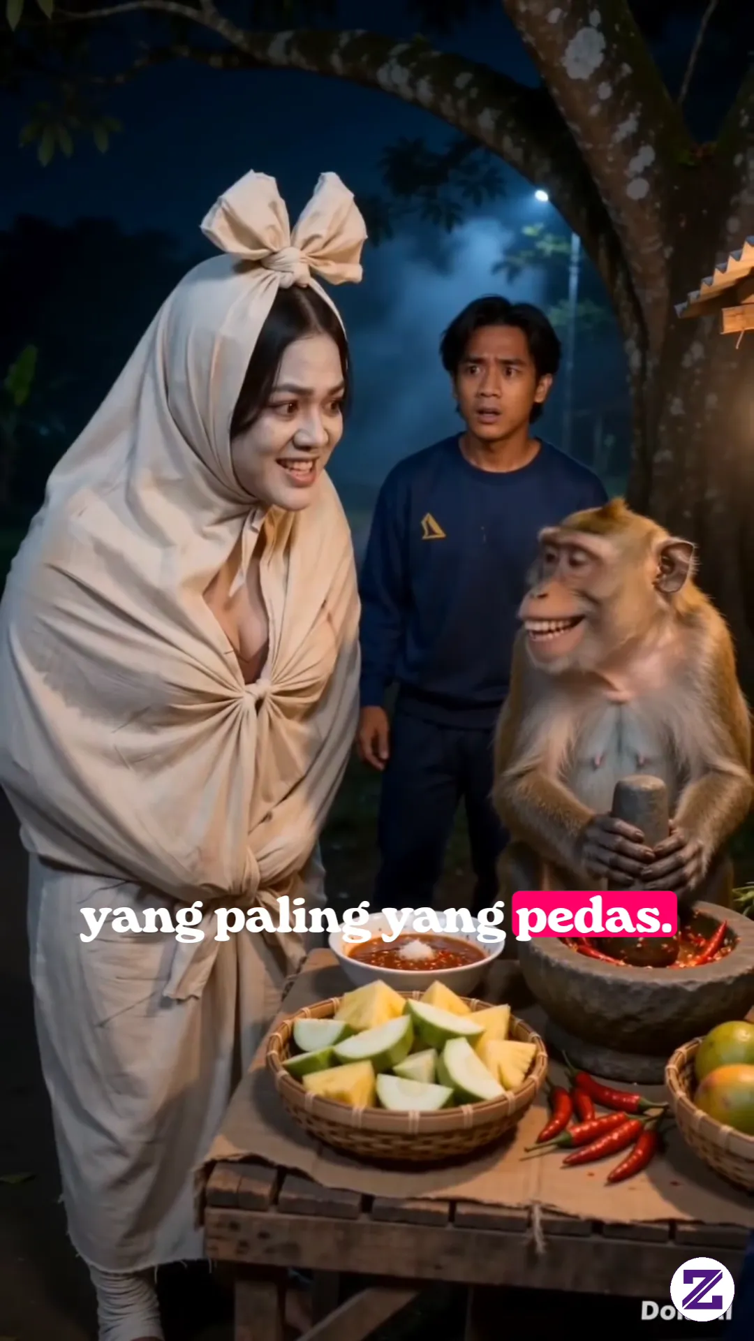 Pocong Pesan Rujak Pedas Level Setan - Umum - Vario Techno