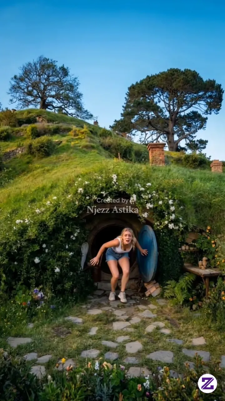 When Danger Struck, The Girl Hid In A Hobbit-hole; Who Would Have Guessed She
