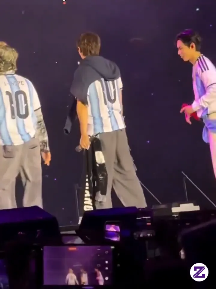BTS Pakai Jersey Argentina Milik Messi, Rayakan Momen Seperti Sang Megabintang