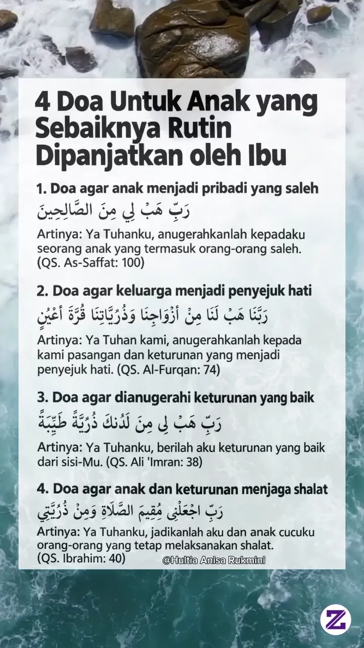 Keutamaan Ayat Dan Do'a Di Bawah Ini Khususnya Untuk Para Ibu!