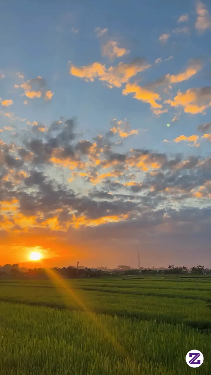 Indahnya Sunset Di Desa