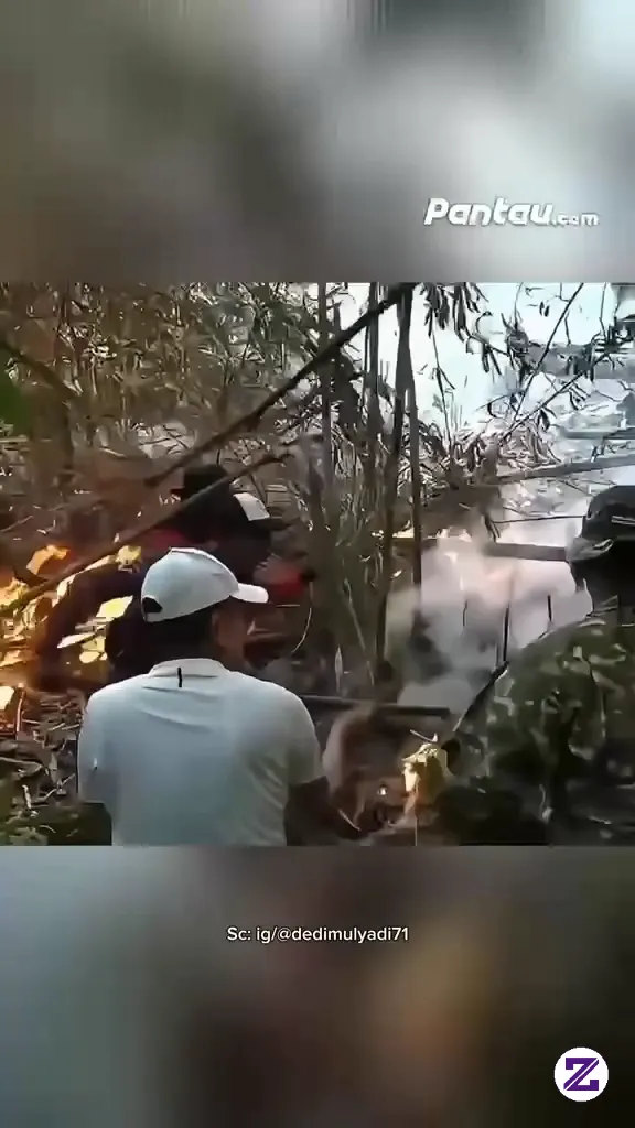 Momen Dedi Mulyadi (KDM) Turut Membantu Memadamkan Kebakaran Hutan Dan Lahan