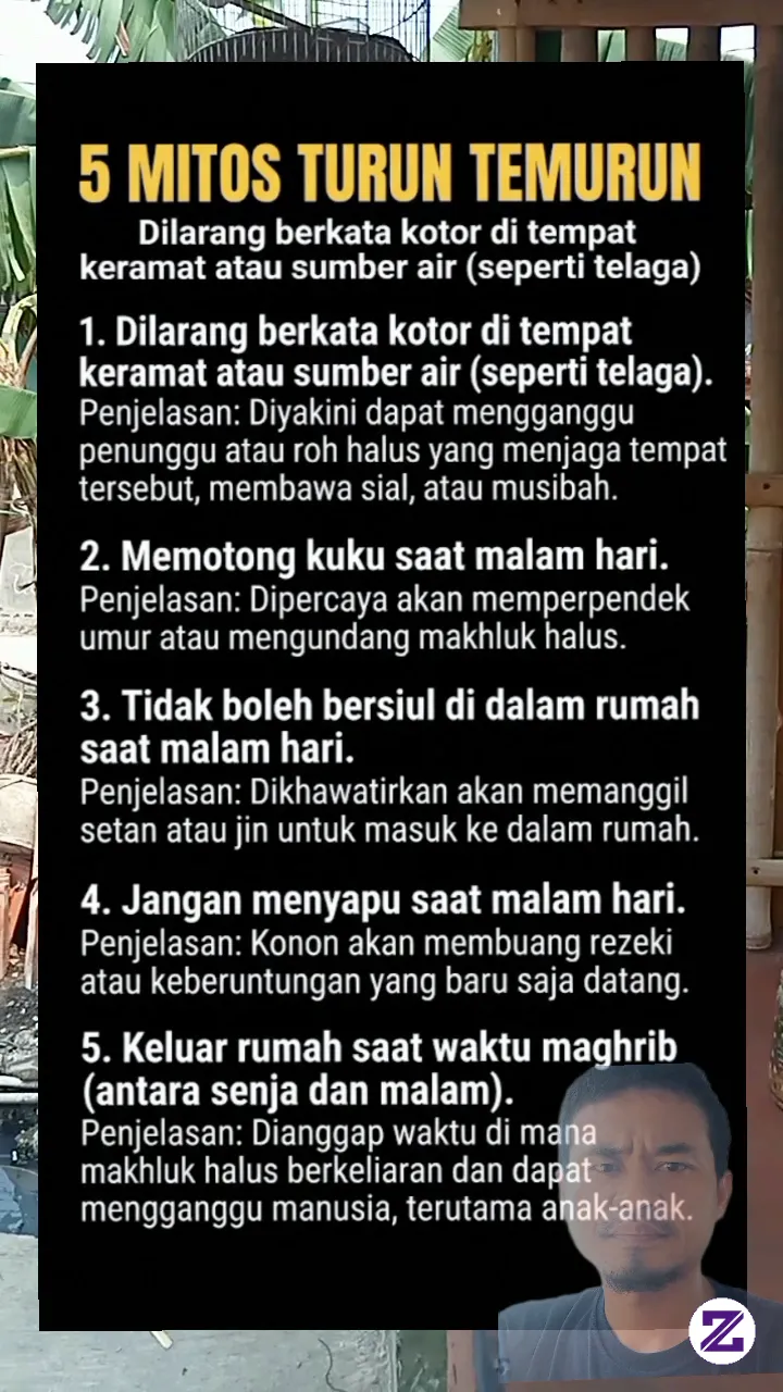 5 Mitos Turun Temurun