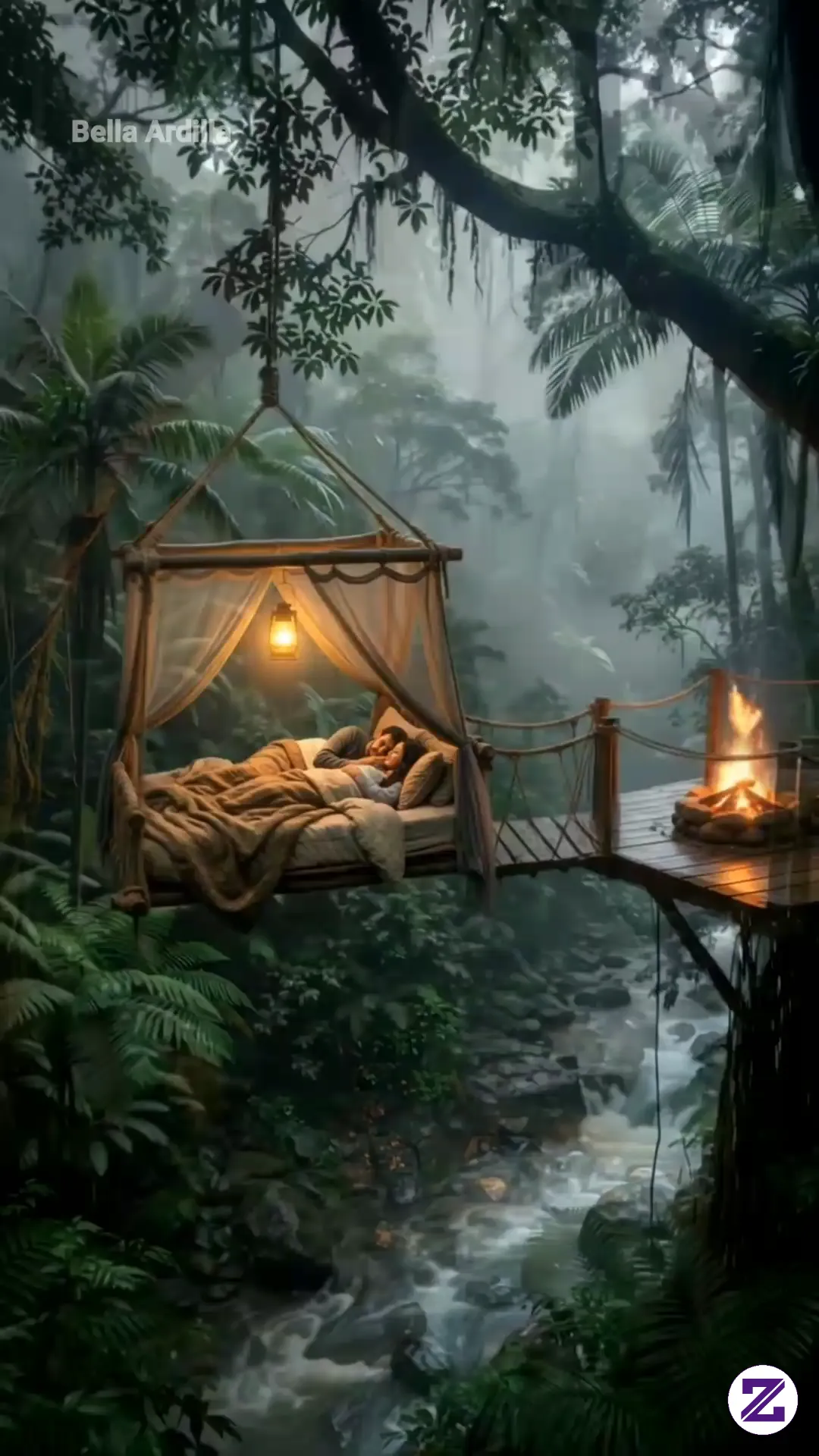 "The Ultimate Jungle Dream: Would You Sleep Here? ✨"