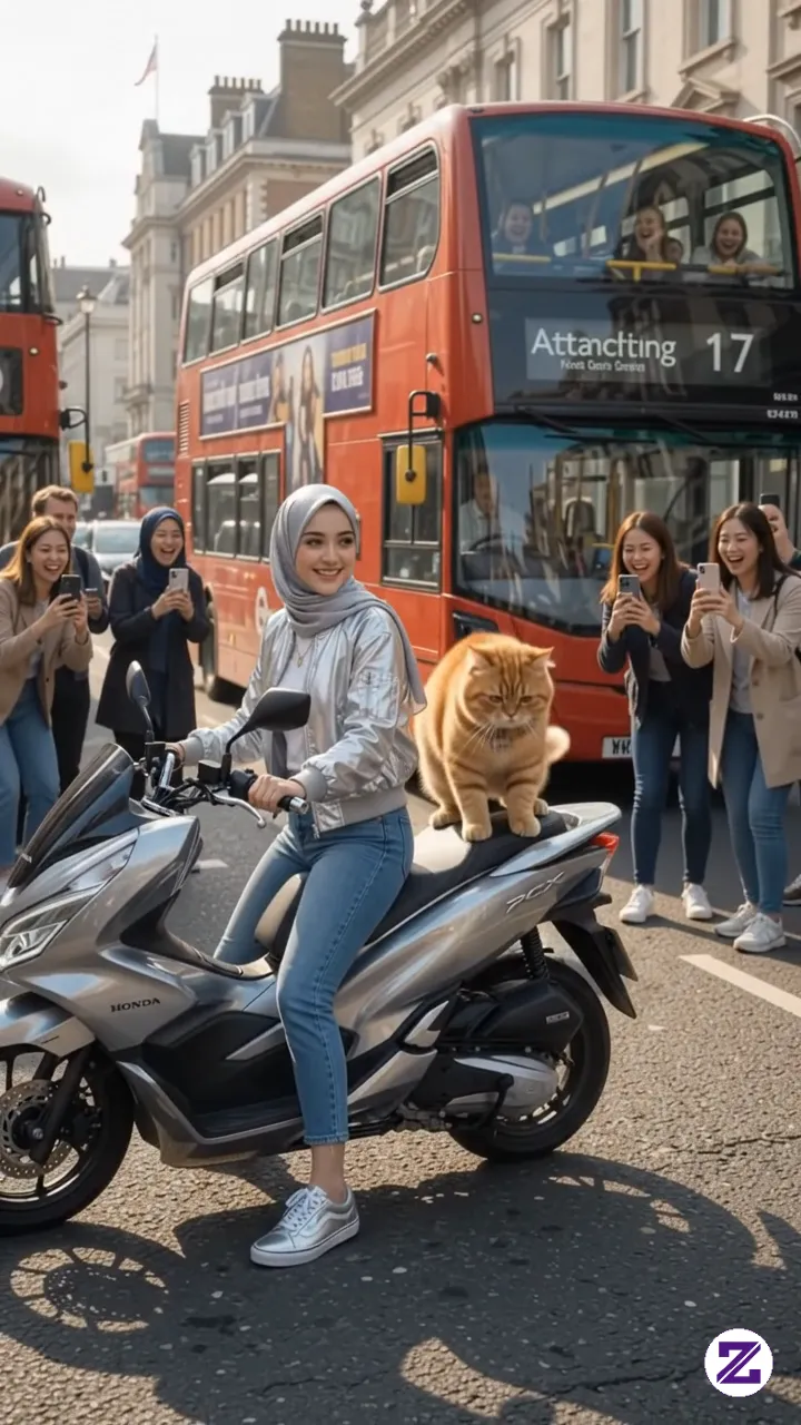 Dancing Cat Stops Traffic In London 😂🔥