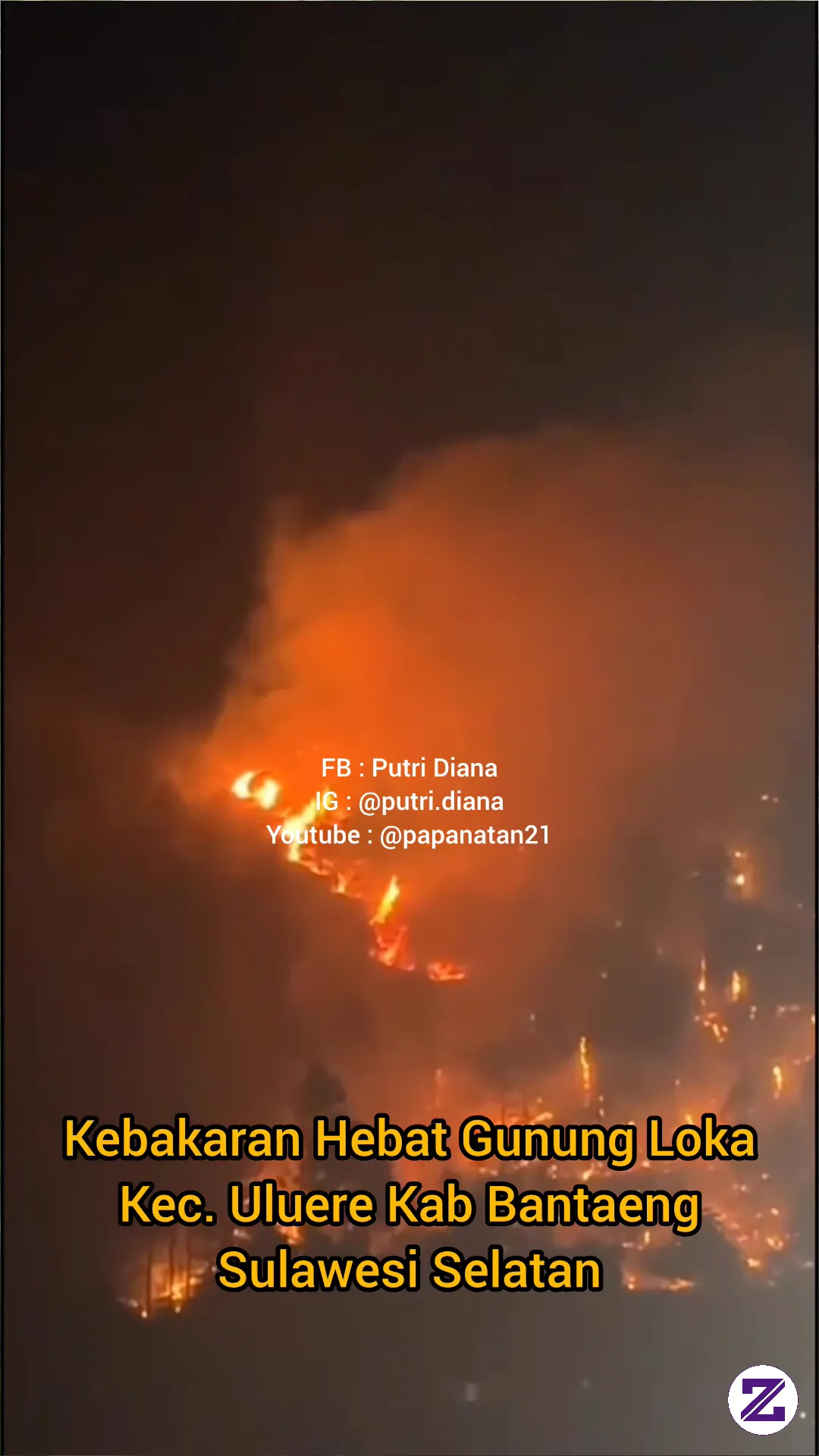 Kebakaran Di Gunung Loka Kec. Uluere Kab. Bantaeng