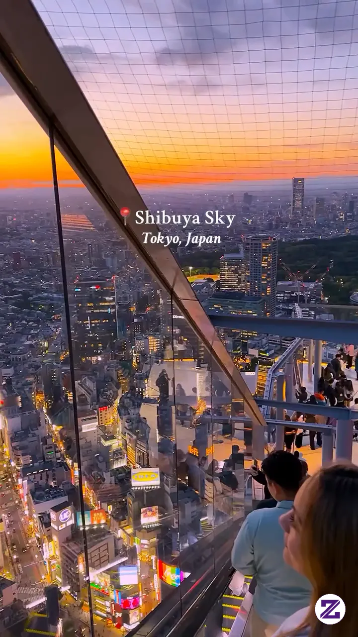 Shibuya Sky Adalah Sebuah Observatorium Terbuka Yang Terletak Di Puncak Gedung