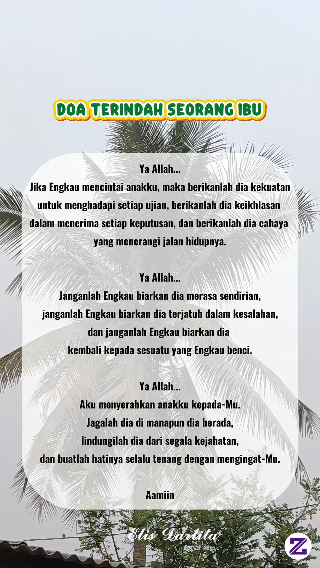 Doa Terindah Seoarang Ibu