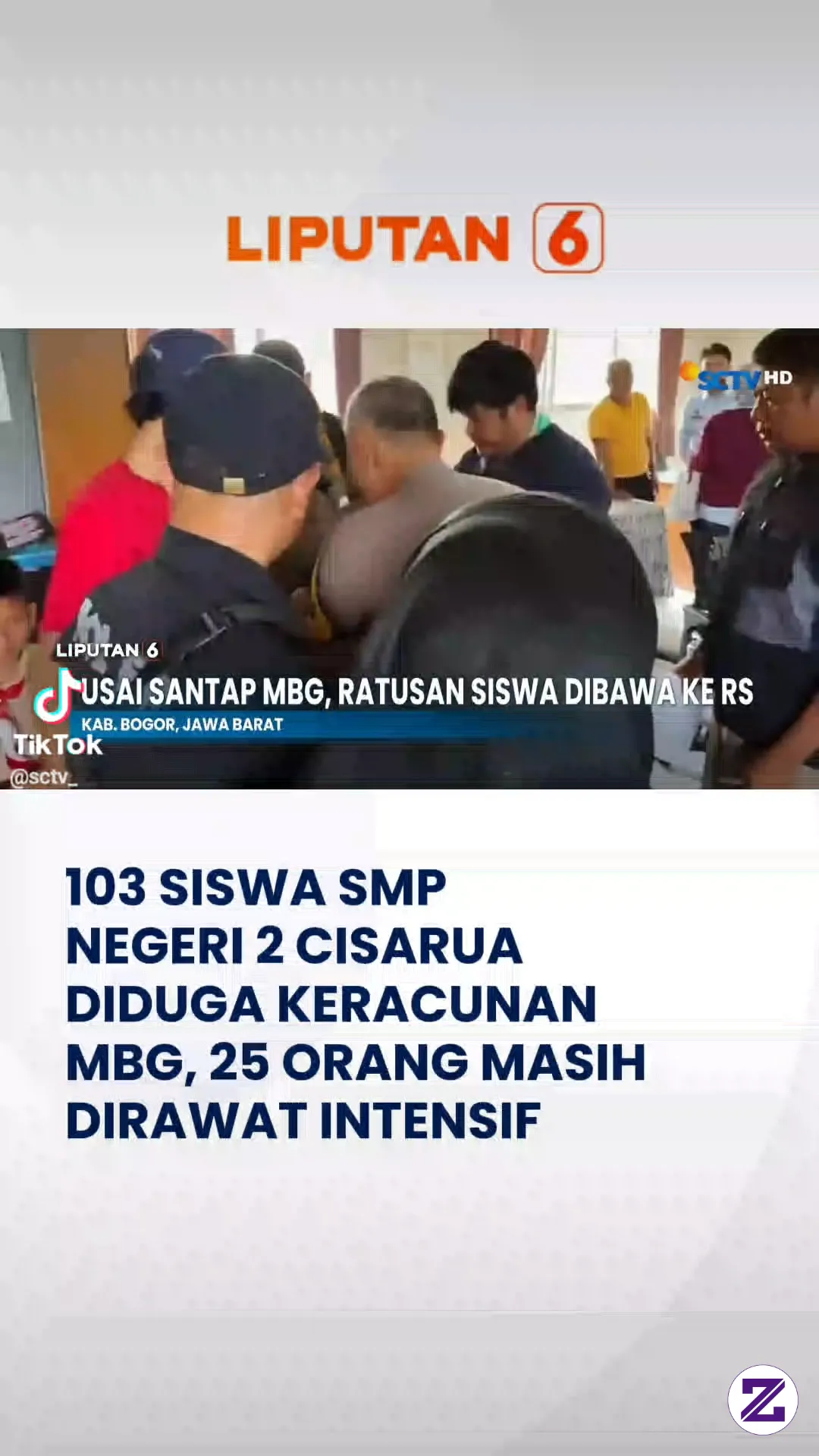Di Bogor,siswa Keracunan MBG