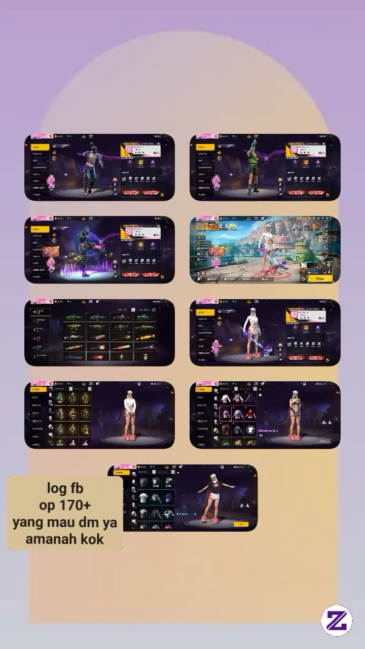 Jual Akun Ff 170 Nego , Mudah" Cpt Laku