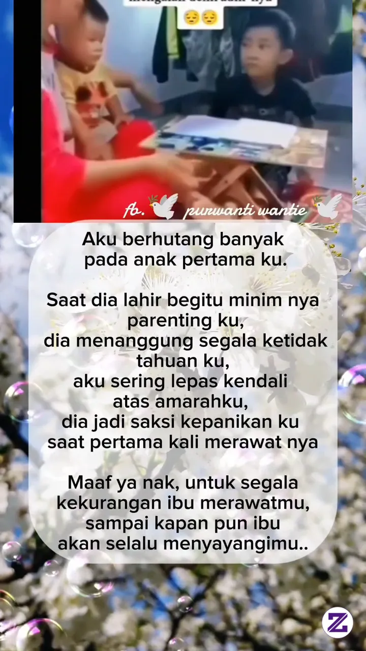 Aku Berhutang Banyak Pada Anak Pertamaku..
