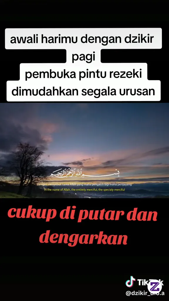 Zhikir Pagi Untuk Menenangkan Pikiran Dan Hati