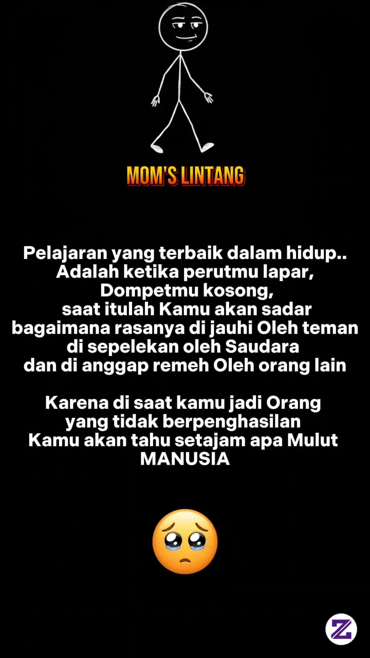 Pada Saat Kamu Tidak Punya Uang Disitulah Akan Terlihat Sifat Asli Manusia