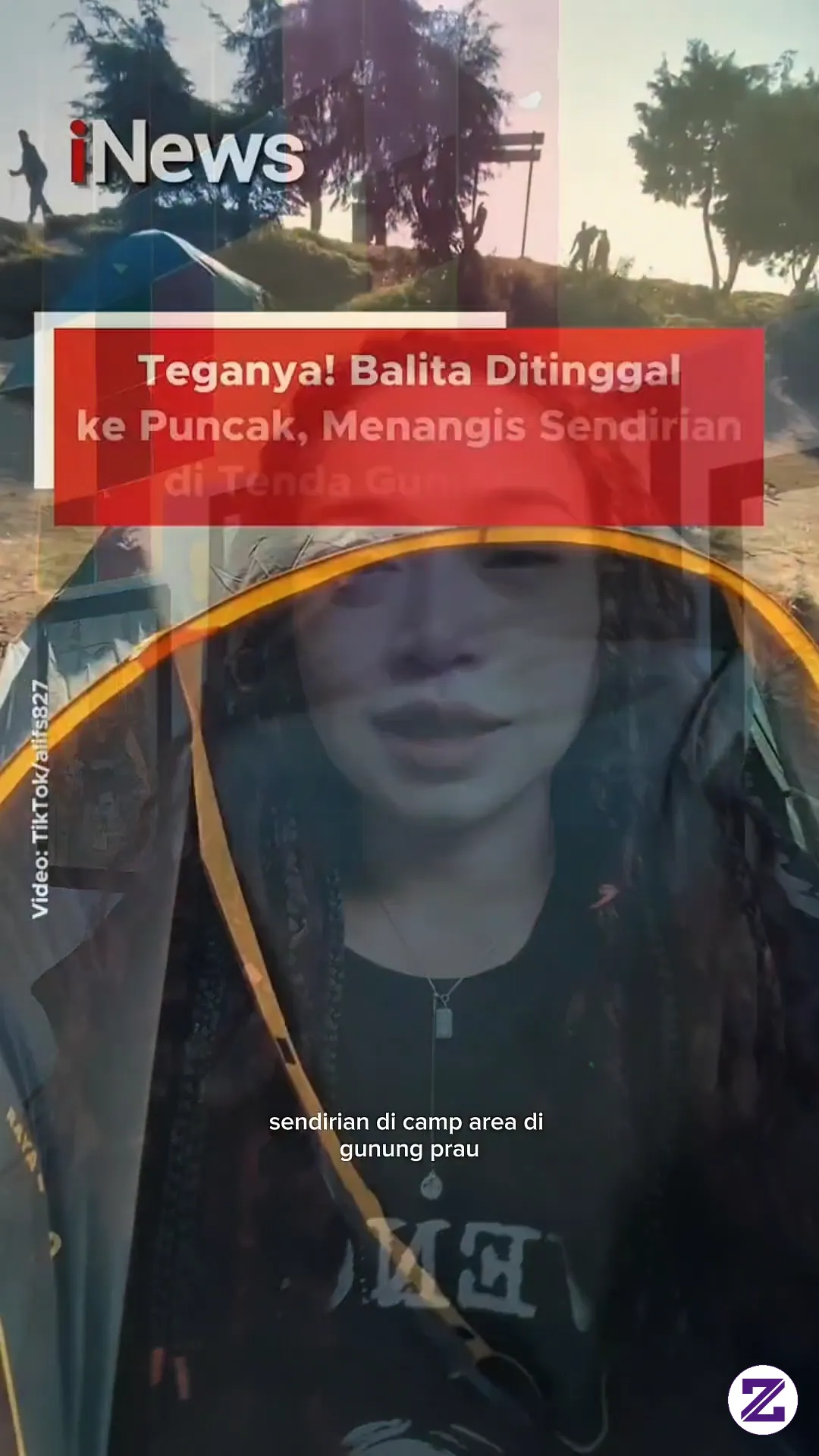 Seorang Anak Di Tinggal Sendiri Di Camp Area Gunung Prau