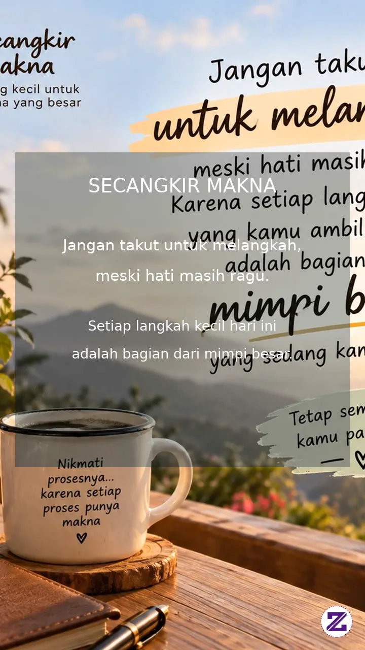 Jangan Takut Untuk Melangkah
