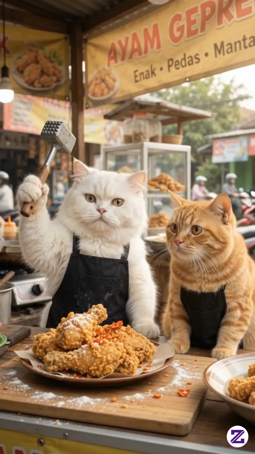 Kucing Ai Jualan Sate #kucing #videolucu #viral #fyp #asupan #lucu