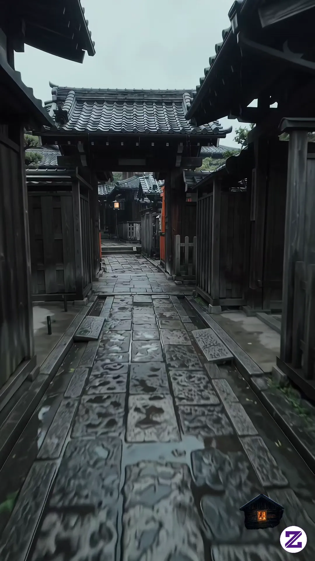 A QUIET EVENING IN KYOTO, JAPAN 🌧️🏮