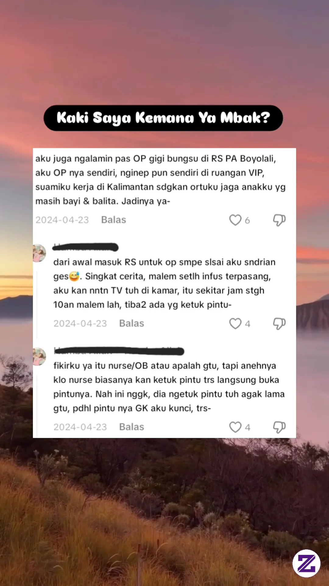 Kaki Saya Kemana Ya Mbak?