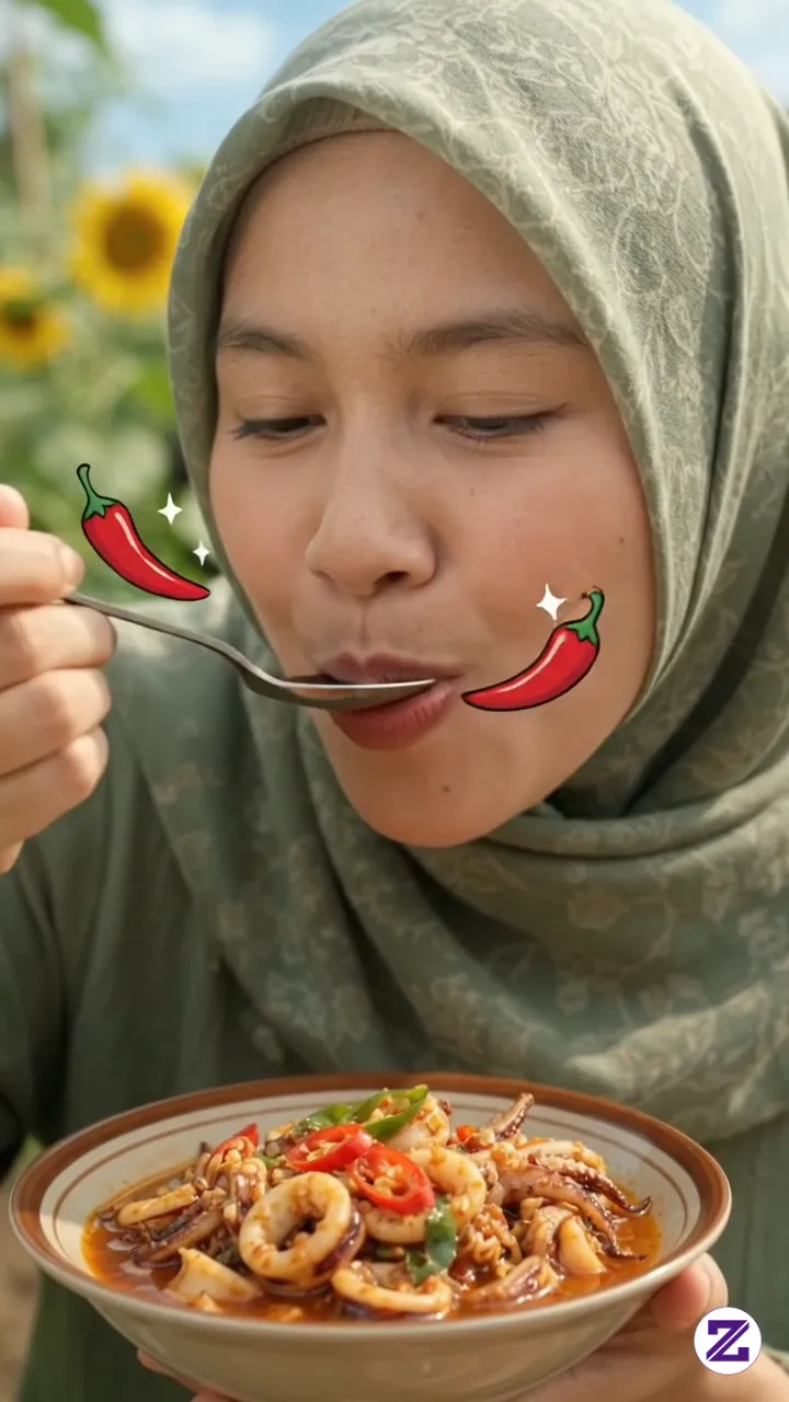 1 Kg Cumi Jadi 8 Menu Mewah Di Kebun Raksasa! Di Tempat Kalian Cumi Diolah Jadi