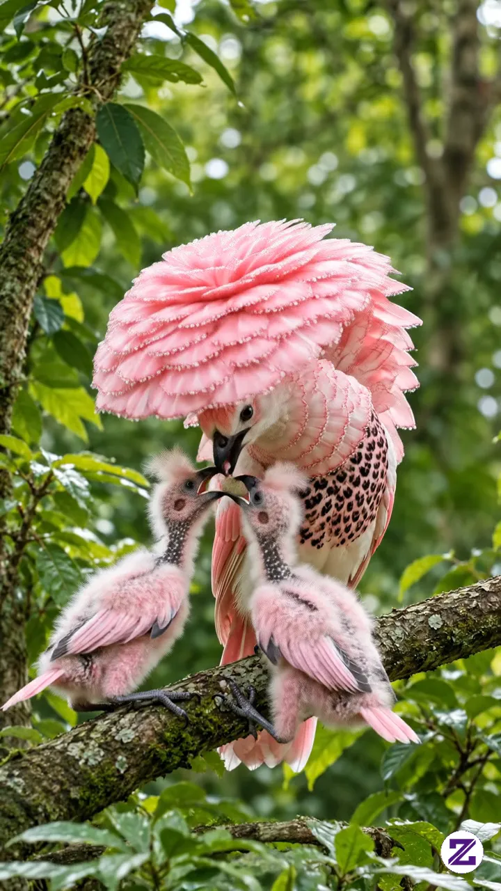 Burung Cantik Ini Memanggil Anaknya Untuk Makan