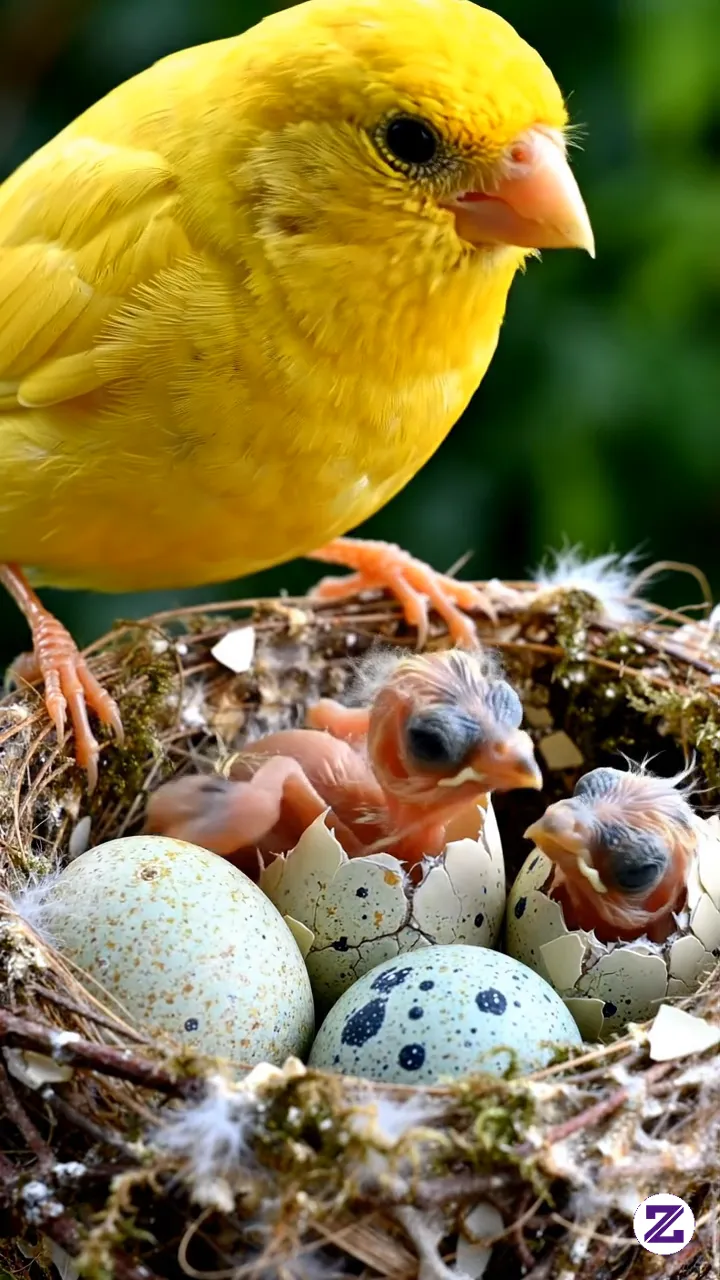 Induk Burung Cantik Ini Lgi Menetas Sangat Mengagumkan