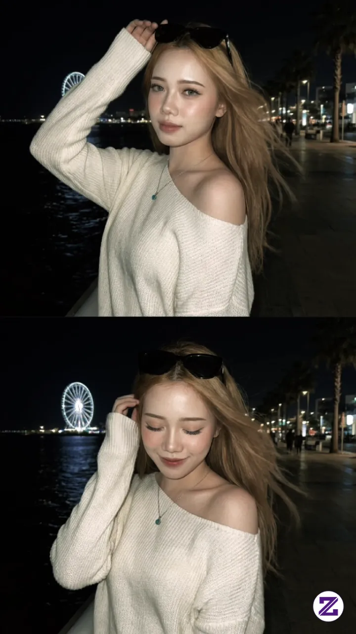 Night Carnival Vibes | Blonde AI Aesthetic Look (Briel Teefa)