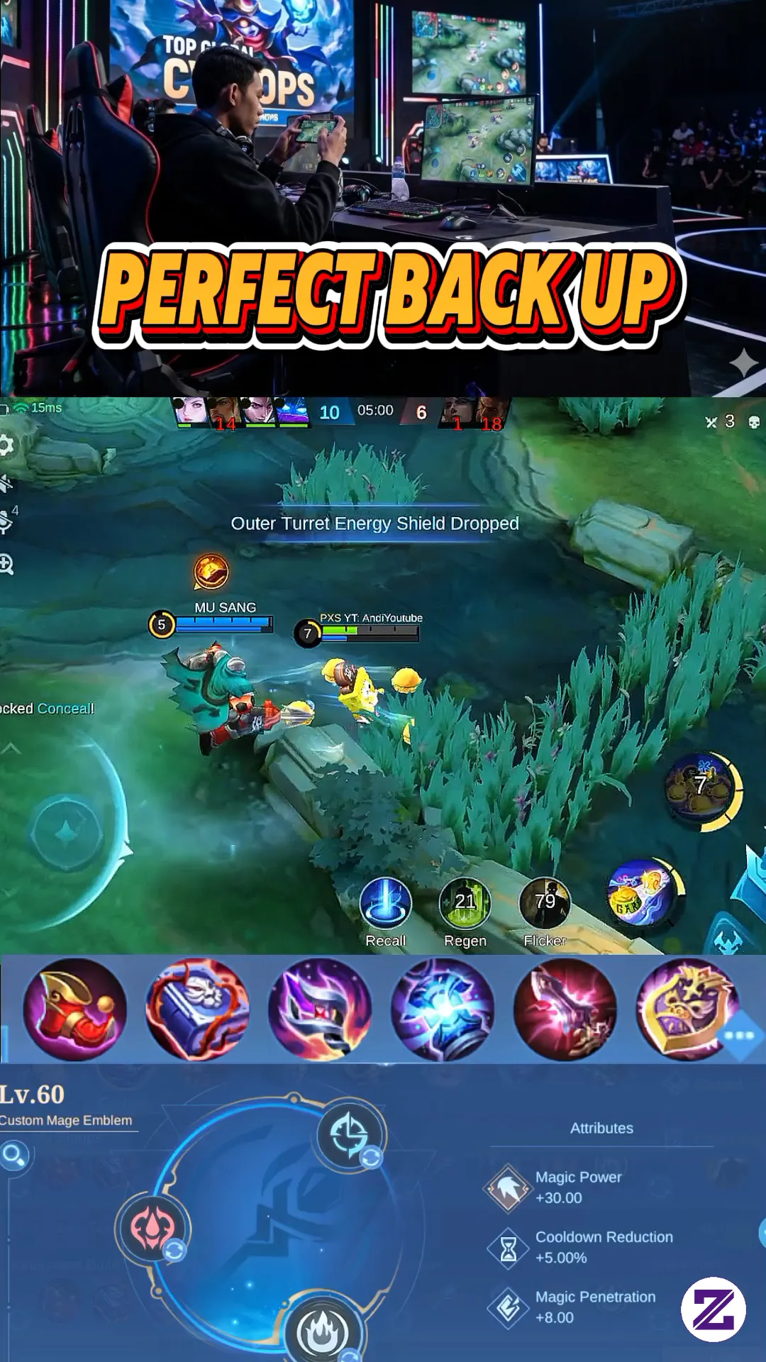 Perfect Back Up Team #MLBB #mobilelegends #fyp #followme