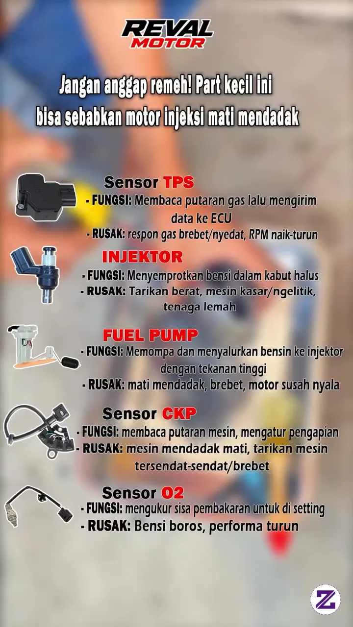 Waspada !! Ciri Ciri Kerusakan Pada Motor Anda ..