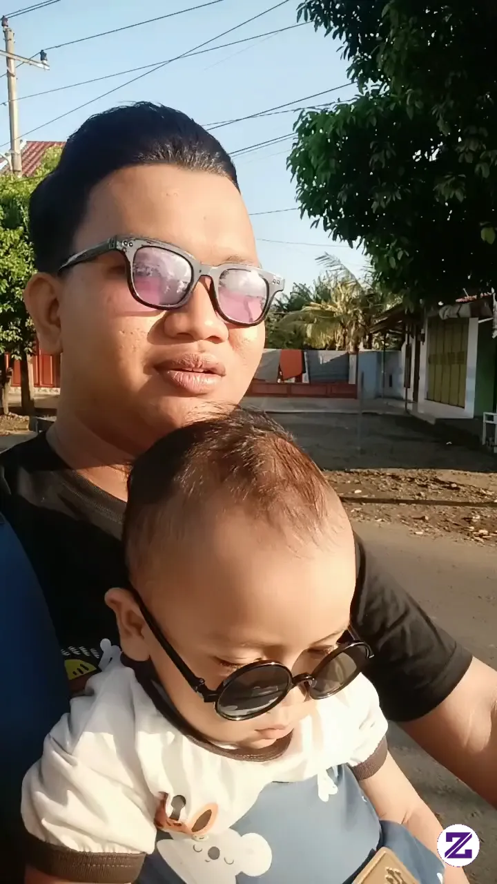 Sunset Is Beautiful With Todler