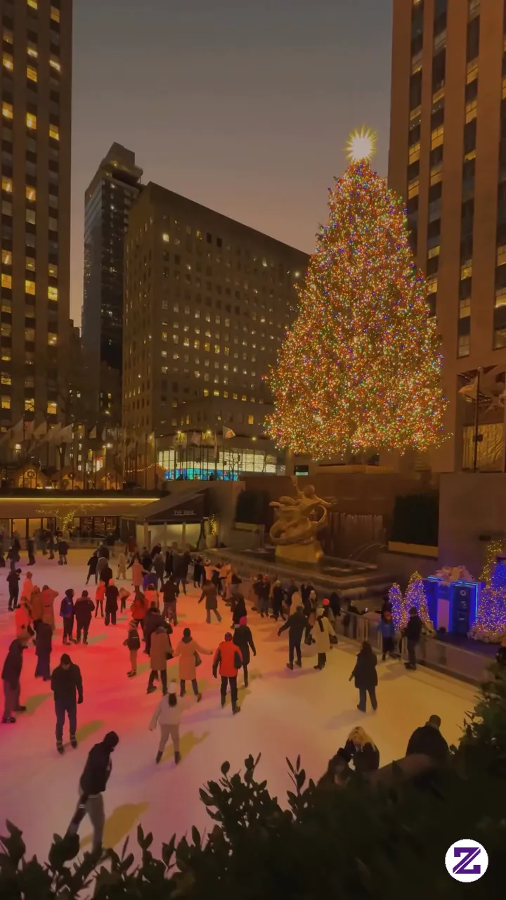Christmas In New York ❄🌲 #newyork #zoyalink #christmas #fyp