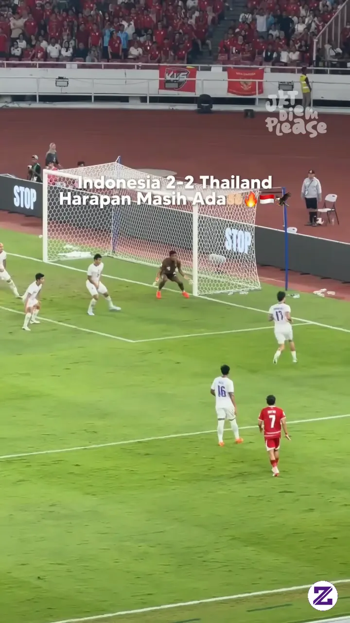 Detik-detik Gol Penyelamat Timnas Indonesia Vs Thailand