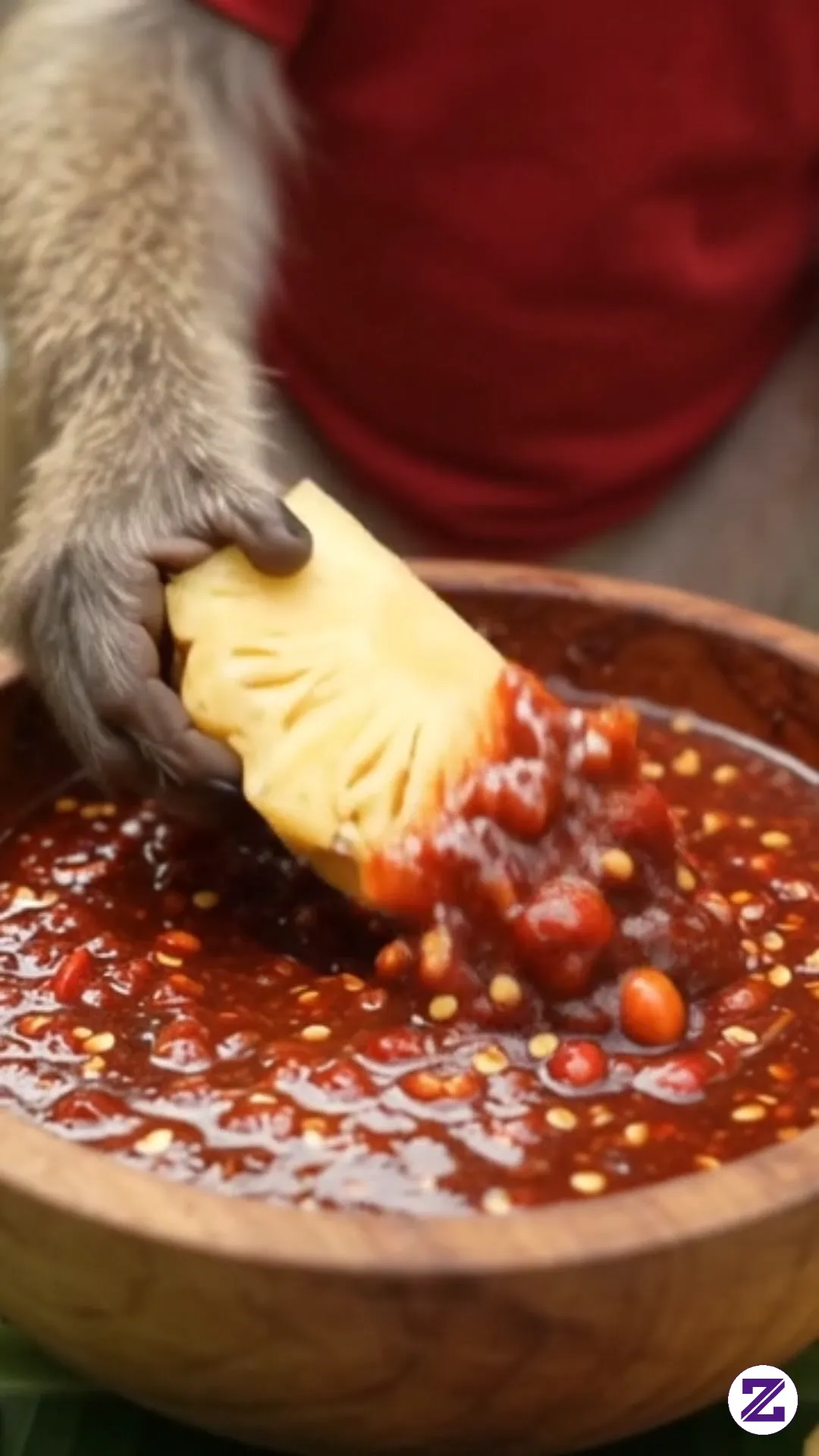 Monkey Mukbang Buah Buahan