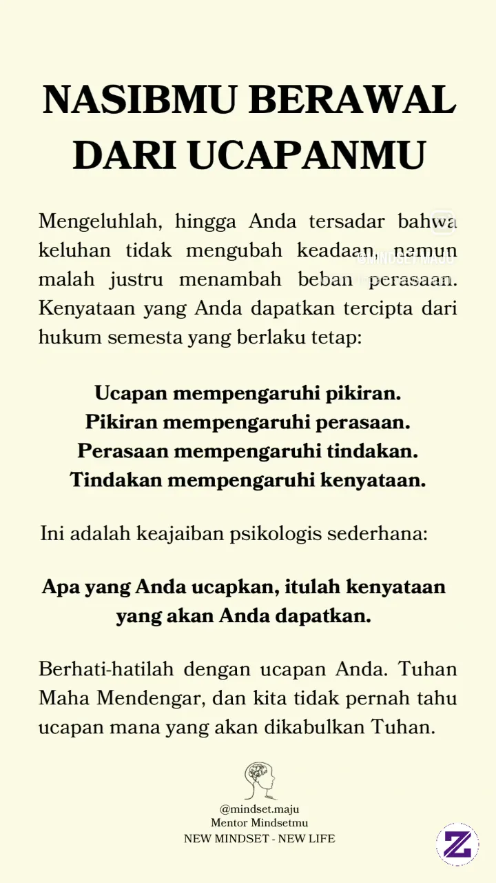 Setiap Yang Kamu Ucap Akan Menjadi Takdir Mu❗❗❗