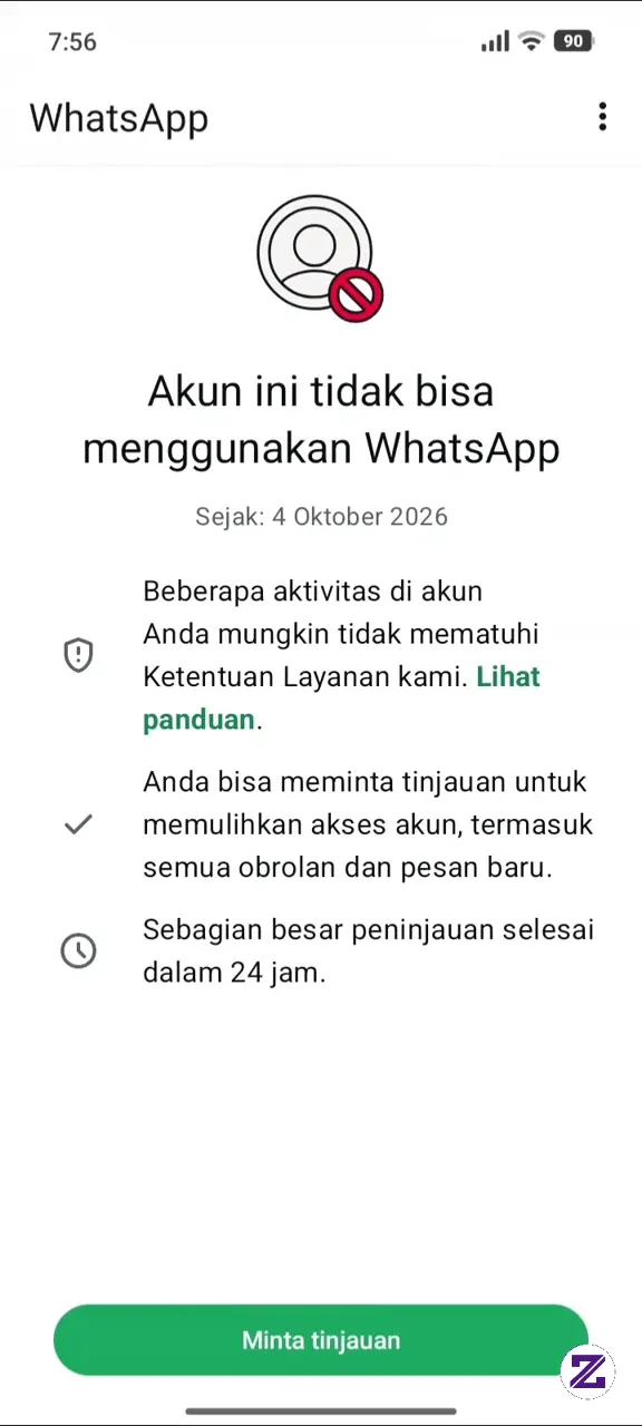 Ada Yang Sama Ga Akun Wa Nyah Kena Ban