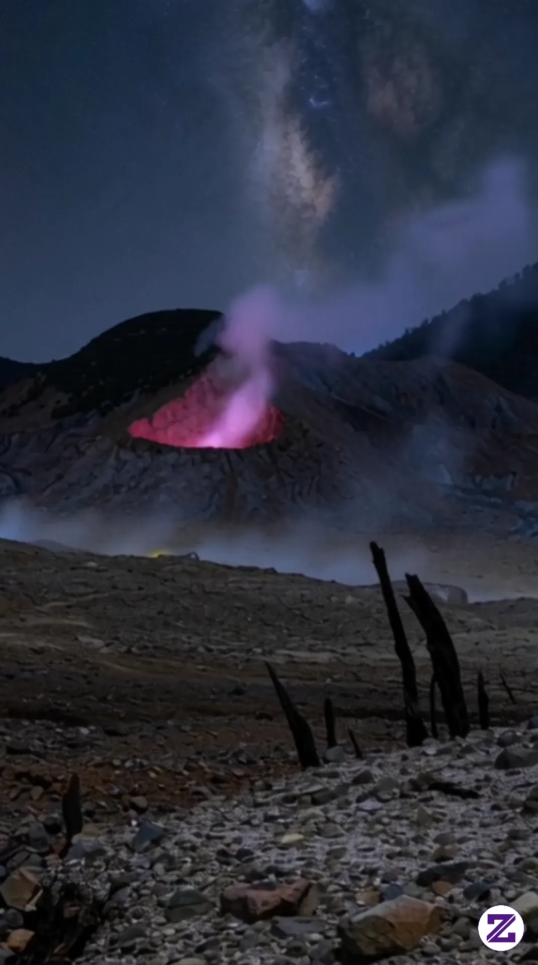 Api Biru Gunung Papandayan Garut