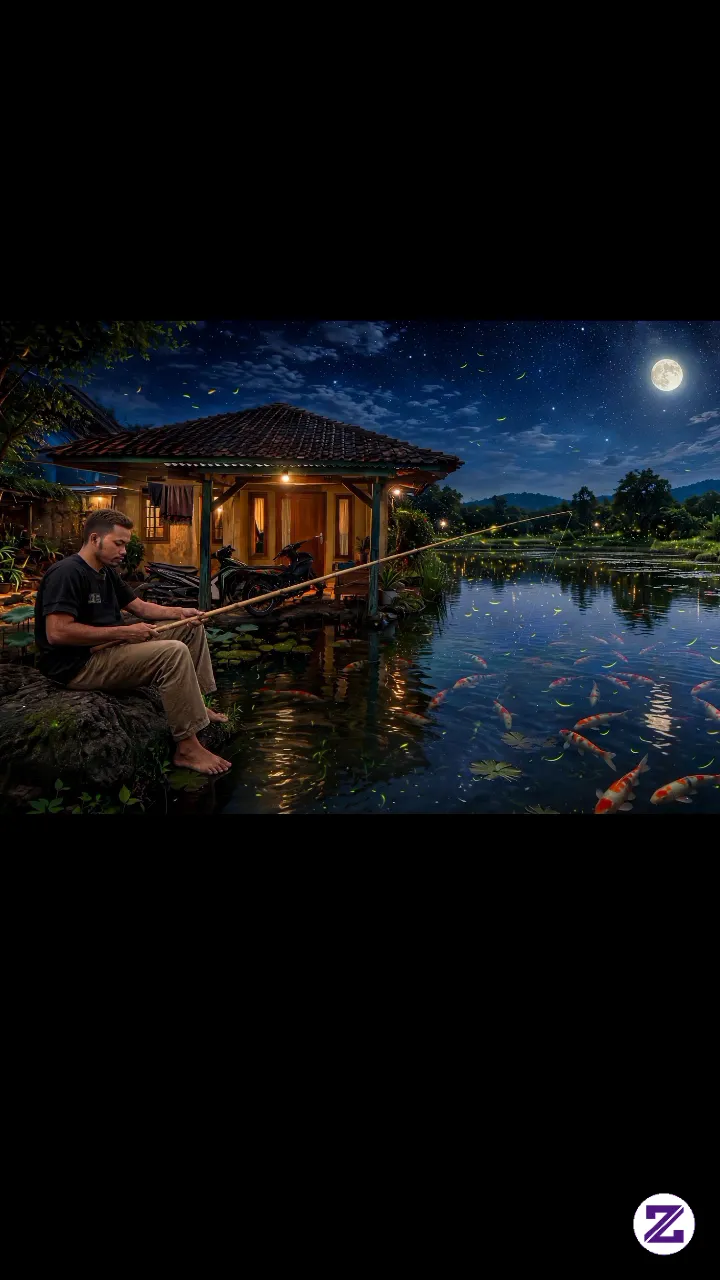 Tiisna Peuting, Caangna Bulan, Tenangna Hate. Mancing Di Lembur Sorangan, Rezeki