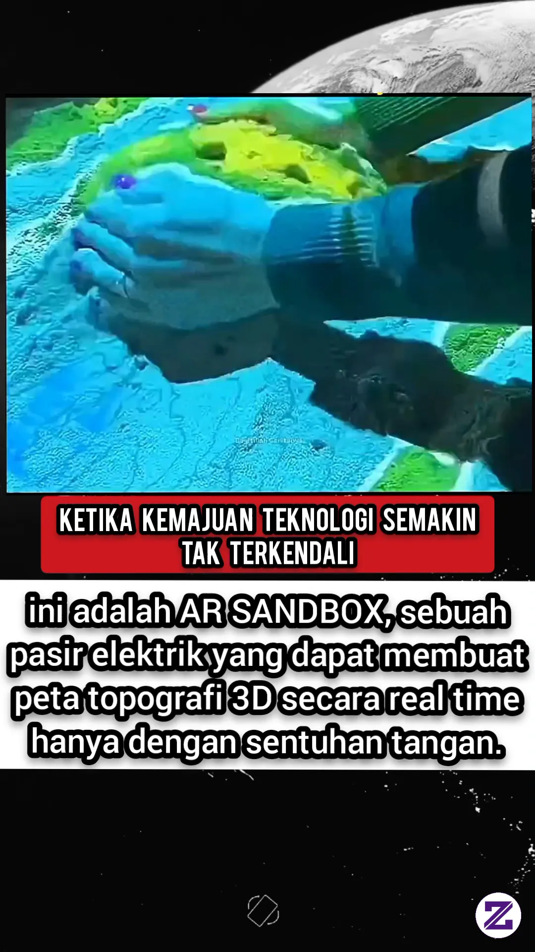 Pasir Ajaib Yang Dapat Memetakan Topografi Secara Real Time.
