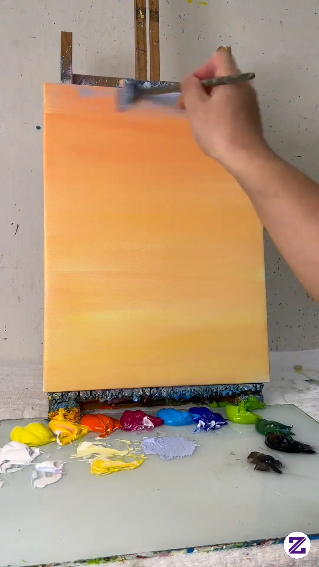 Proses Melukis Dari Kanvas Kosong Hingga Menjadi Karya Seni Yang Indah 🎨🖌️